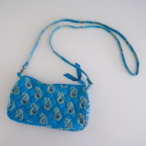 Vera Bradley Blue Paisley Print Amy Crossbody Bag